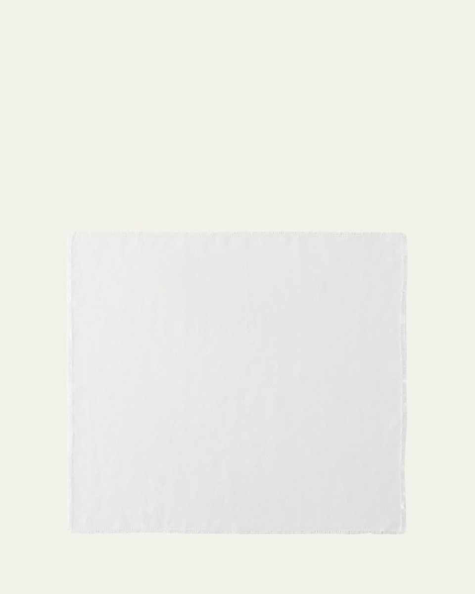 White Ruffles Linen Napkin